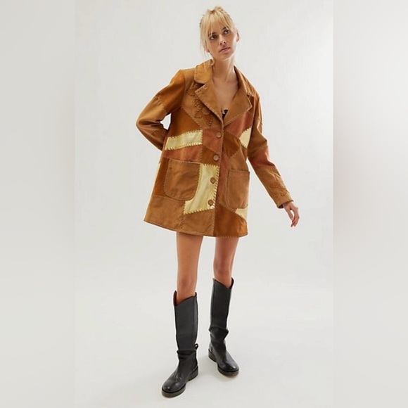 (NWOT) Free People Flowers On The Wall Suede Jacket Size M We The Free - Picture 3 of 15